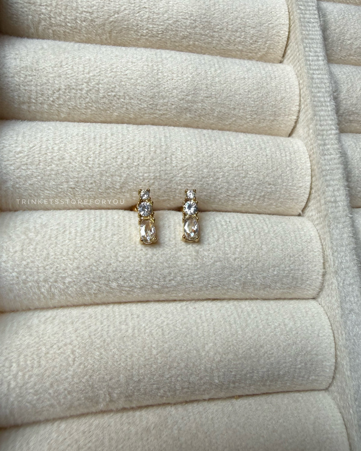 Gilded Trio Studs