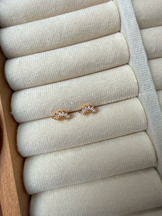 Leaf Cluster Ball Back Studs