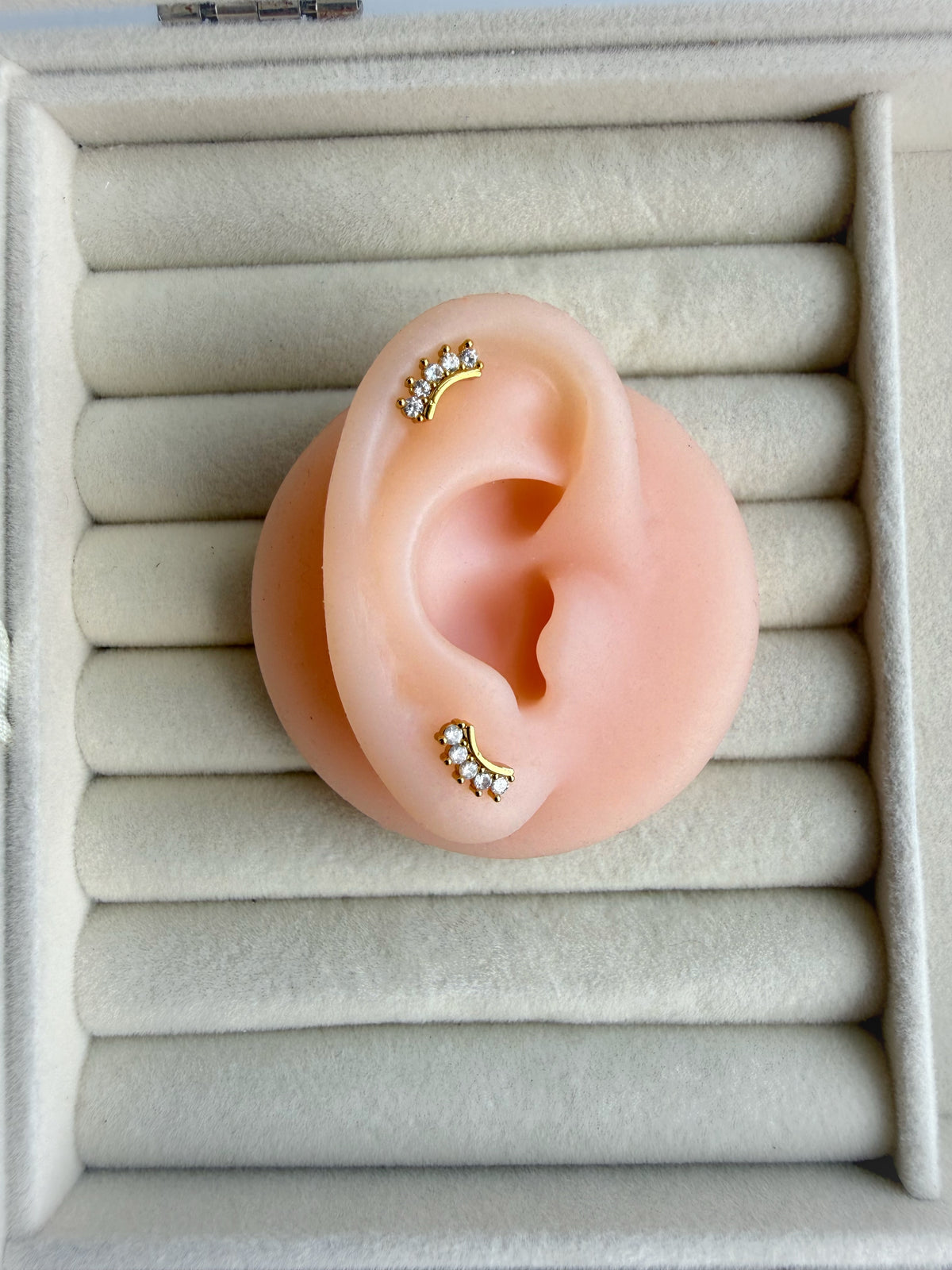 Lower Helix Ball back studs