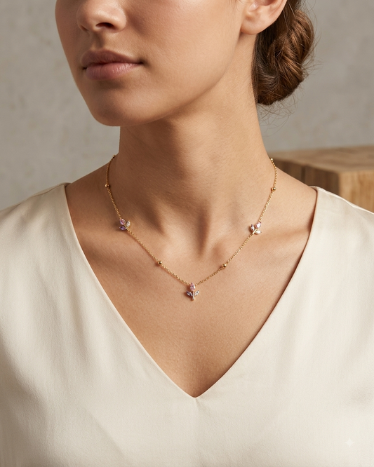 Pink-Purple Necklace