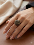 Black Meena Ring