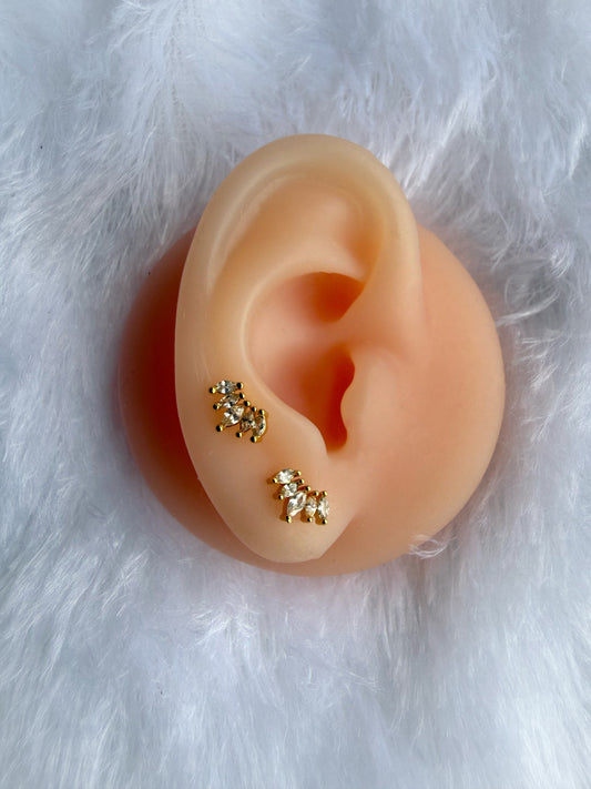 Leaf Cluster Ball Back Studs