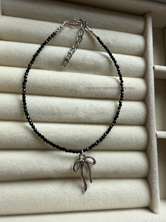Bow Beaded Anklet