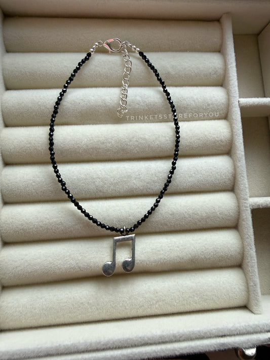 Music Note Beaded Anklet
