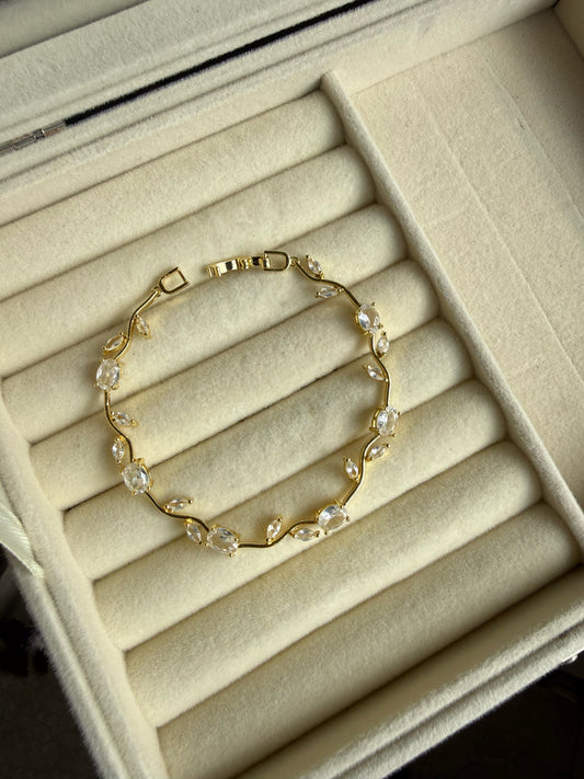 Crystal Tulips Bracelet