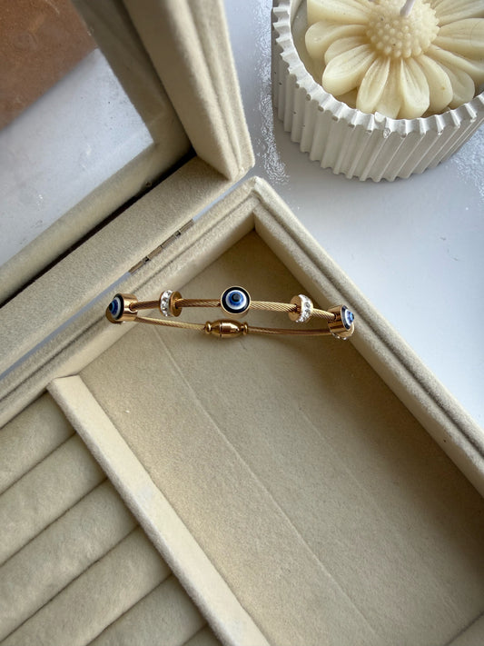 Triple Evil Eye Bangle
