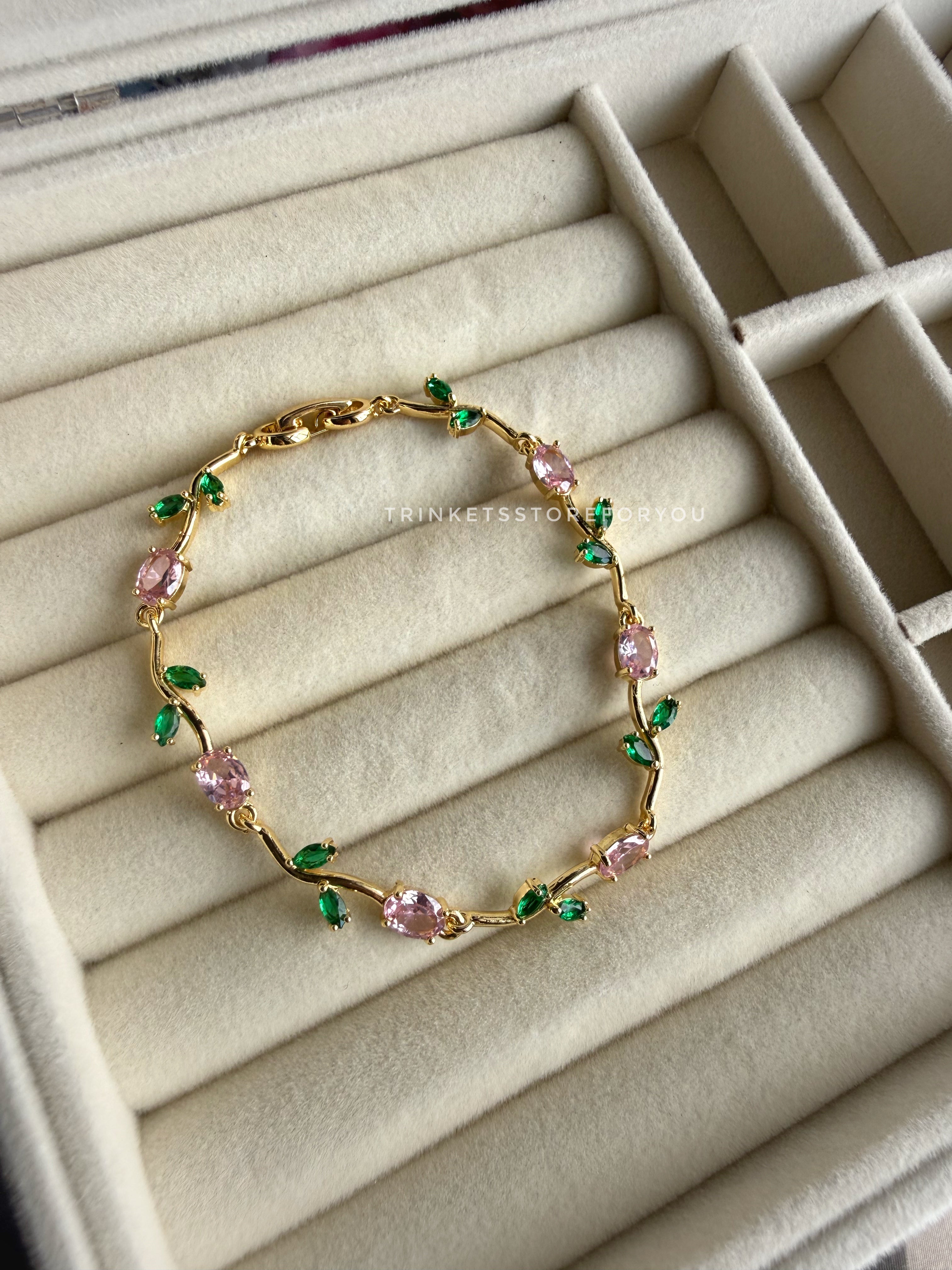 Pink Tulip Bracelet