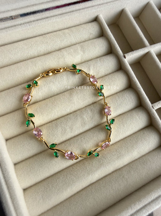 Pink Tulip Bracelet