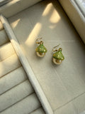 Green Nut Earrings