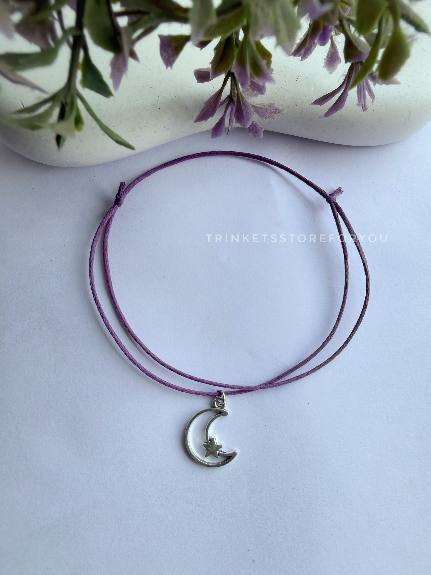 Moon Lavender Anklet