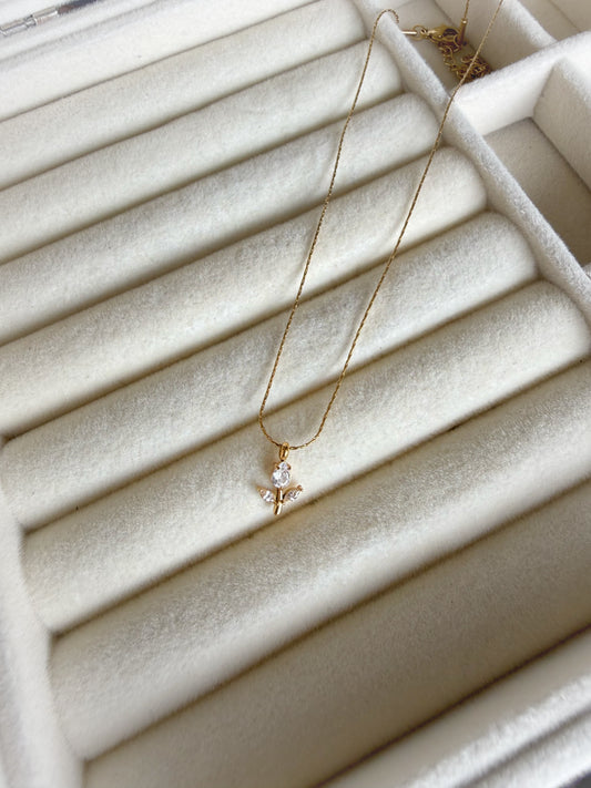 Crystal Tulip Necklace