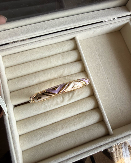 Lavender enamel bangle