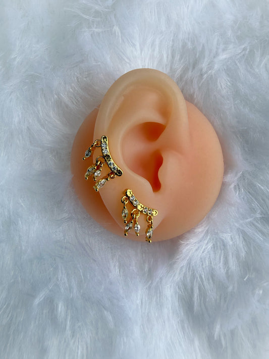 Rain Fringe Ball Back Studs