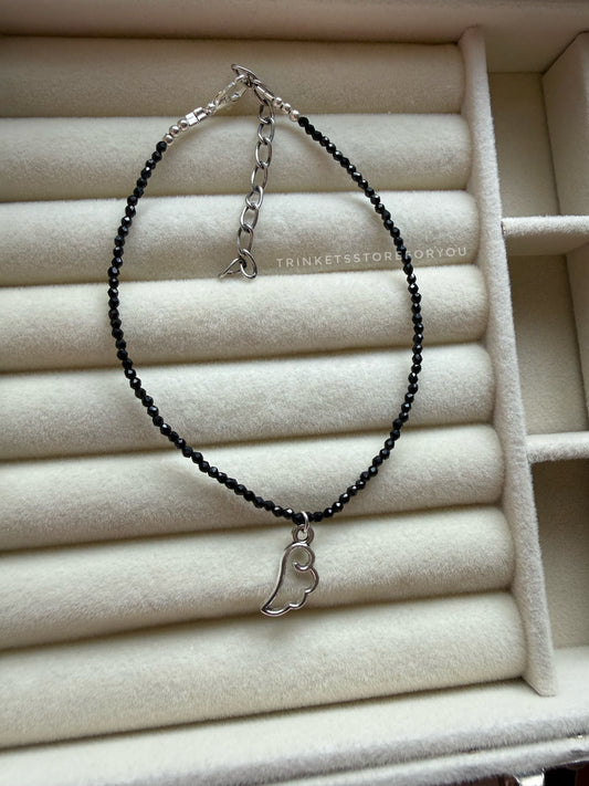 Angel Wing Beaded Anklet