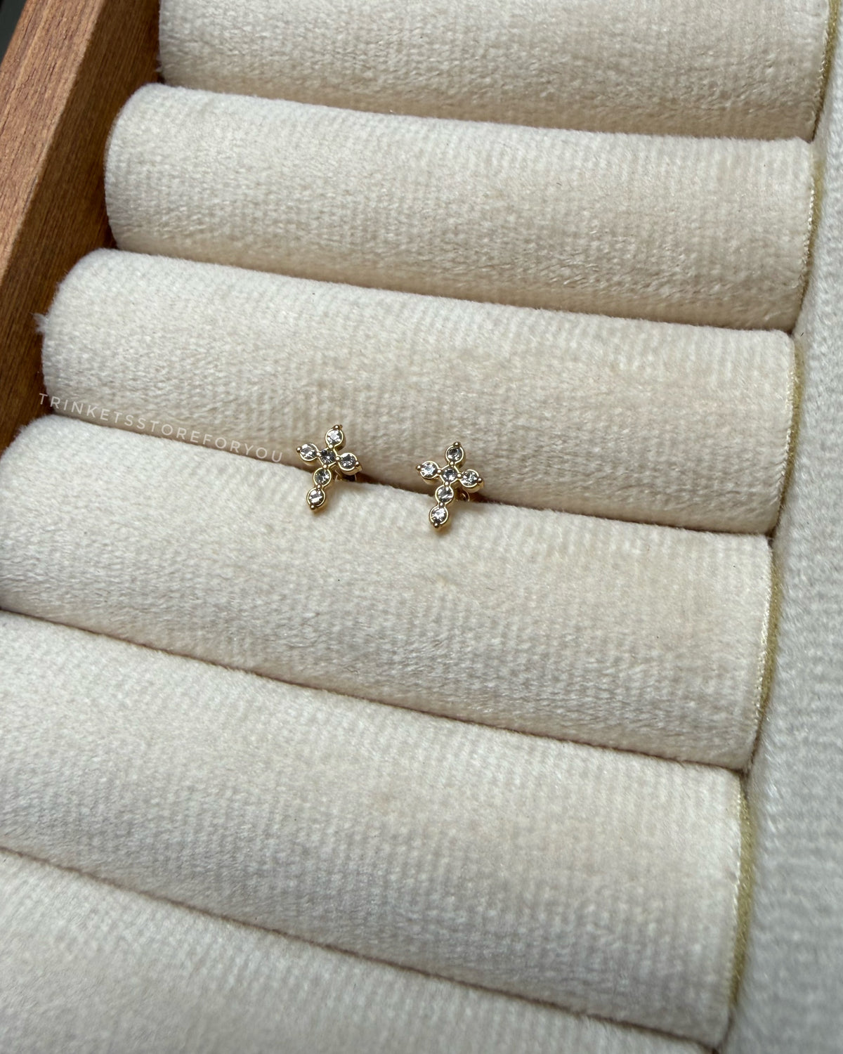 Aura Cross Studs