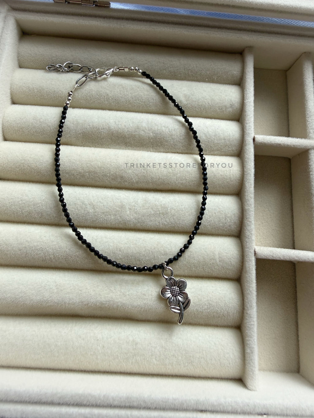 Flower Beaded Anklet