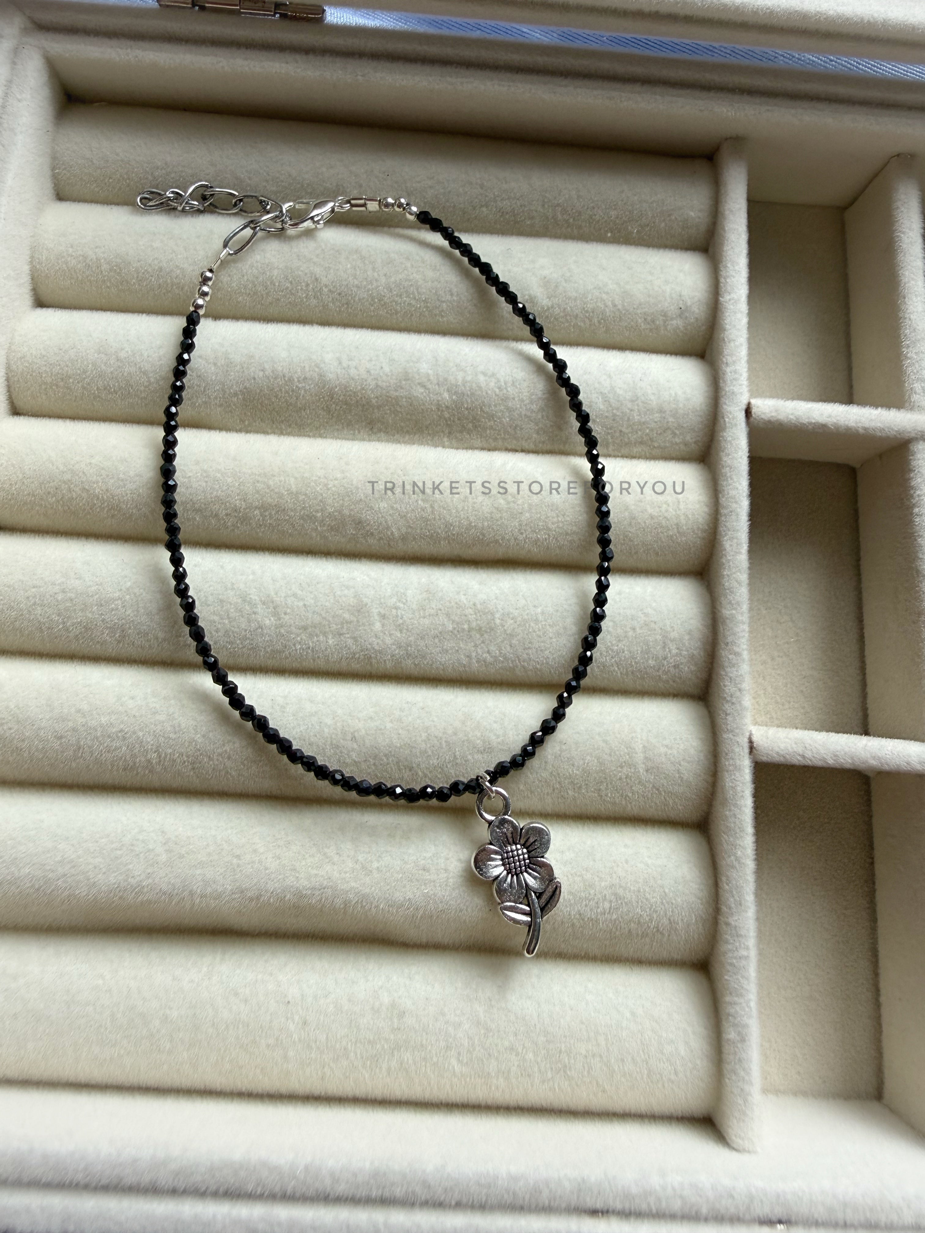 Flower Beaded Anklet