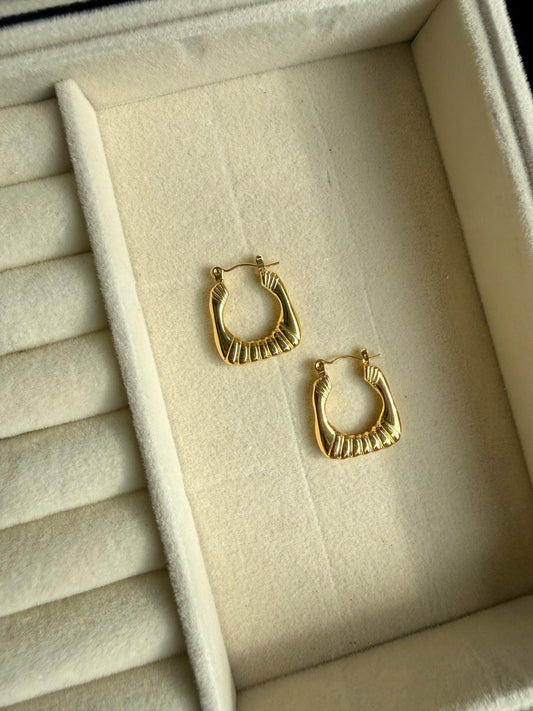 Fluted Square Hoops