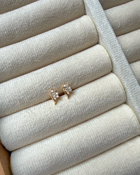 Floral Drop Studs