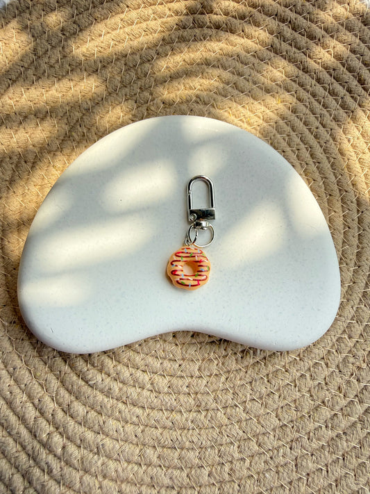 Yellow Donut Bag charm
