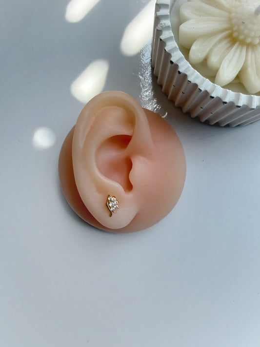 Floral Drop Studs