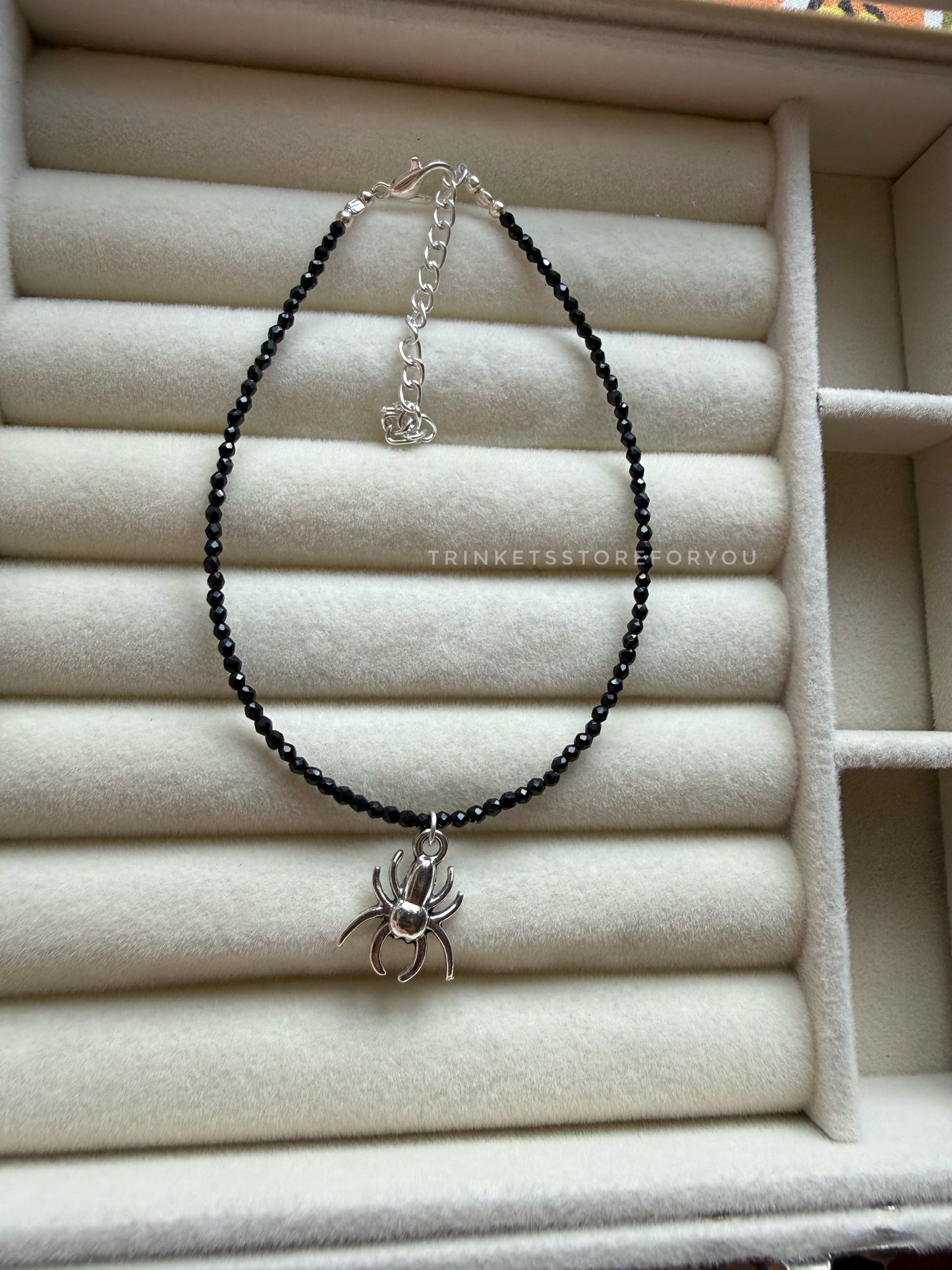 Spider Beaded Anklet