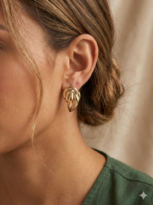 The Golden Fold Earrings