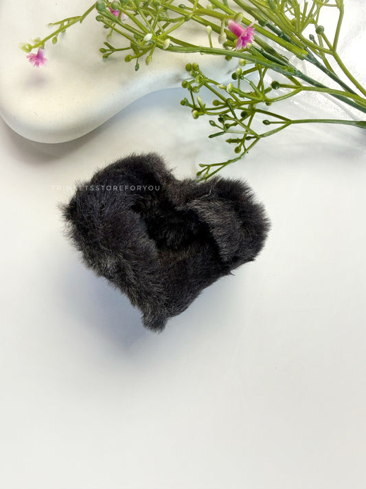 Midnight Fur Clutch