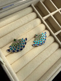 Meena oxidised earrings
