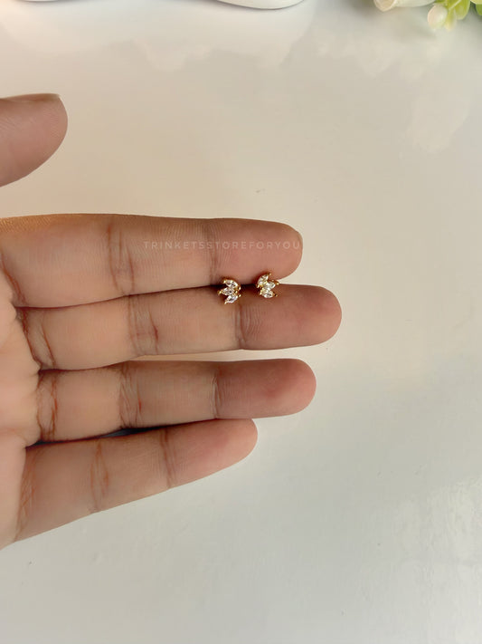 Tri-Petal Ball Back Studs