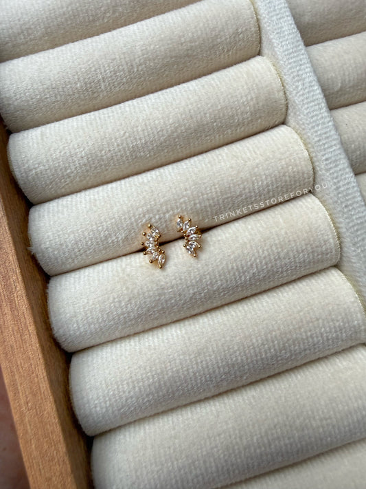 Leaf Cluster Ball Back Studs