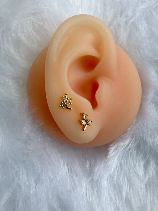 Mini Leaf ball back studs