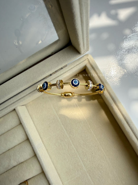 Triple Evil Eye Bangle