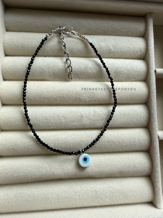 Evil Eye Beaded Anklet