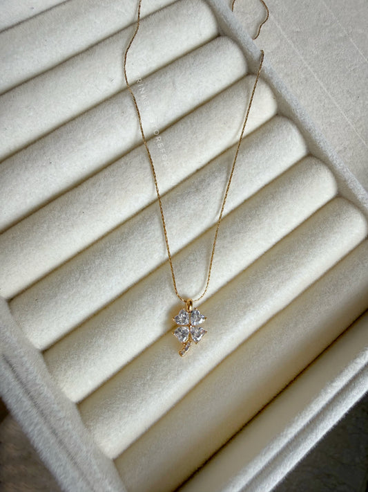 Crystal Clover Necklace