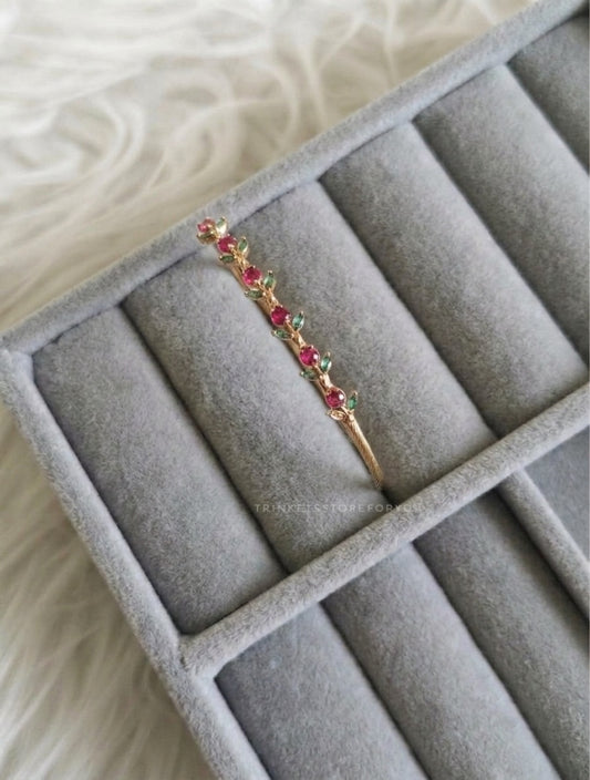 Red Tulip Bangle