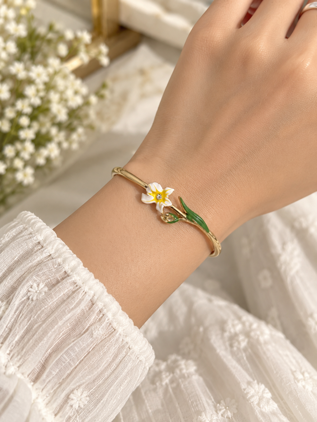 316L Floral Bracelet