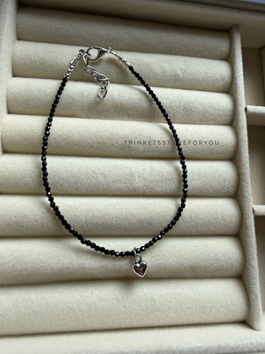 Heart Beaded Anklet