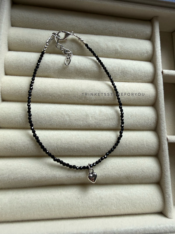 Heart Beaded Anklet
