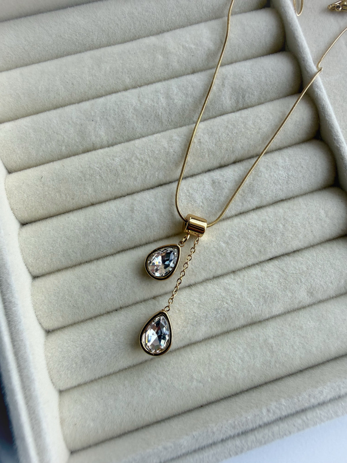 Dual Stone Necklace