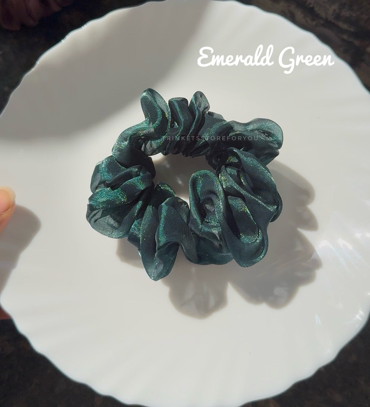 Emerald Green Scrunchie