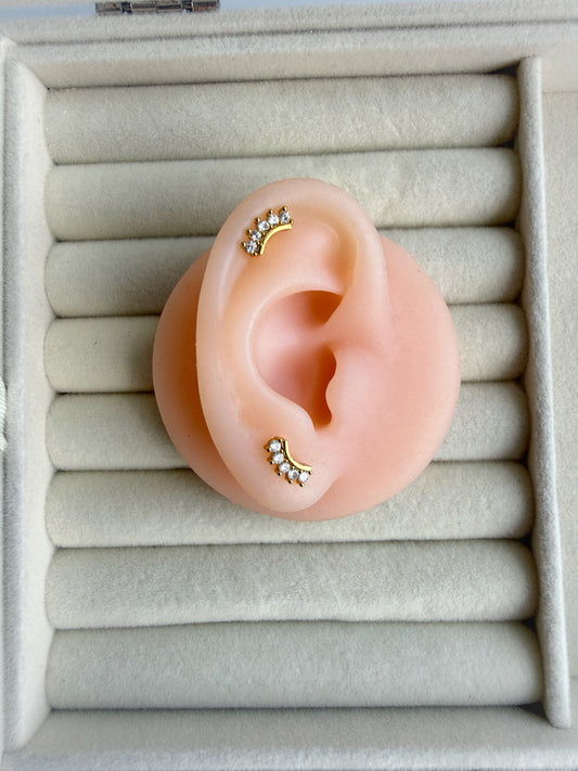 Lower Helix Ball back studs