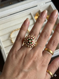 White Multi Ring