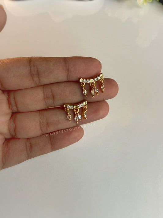 Rain Fringe Ball Back Studs