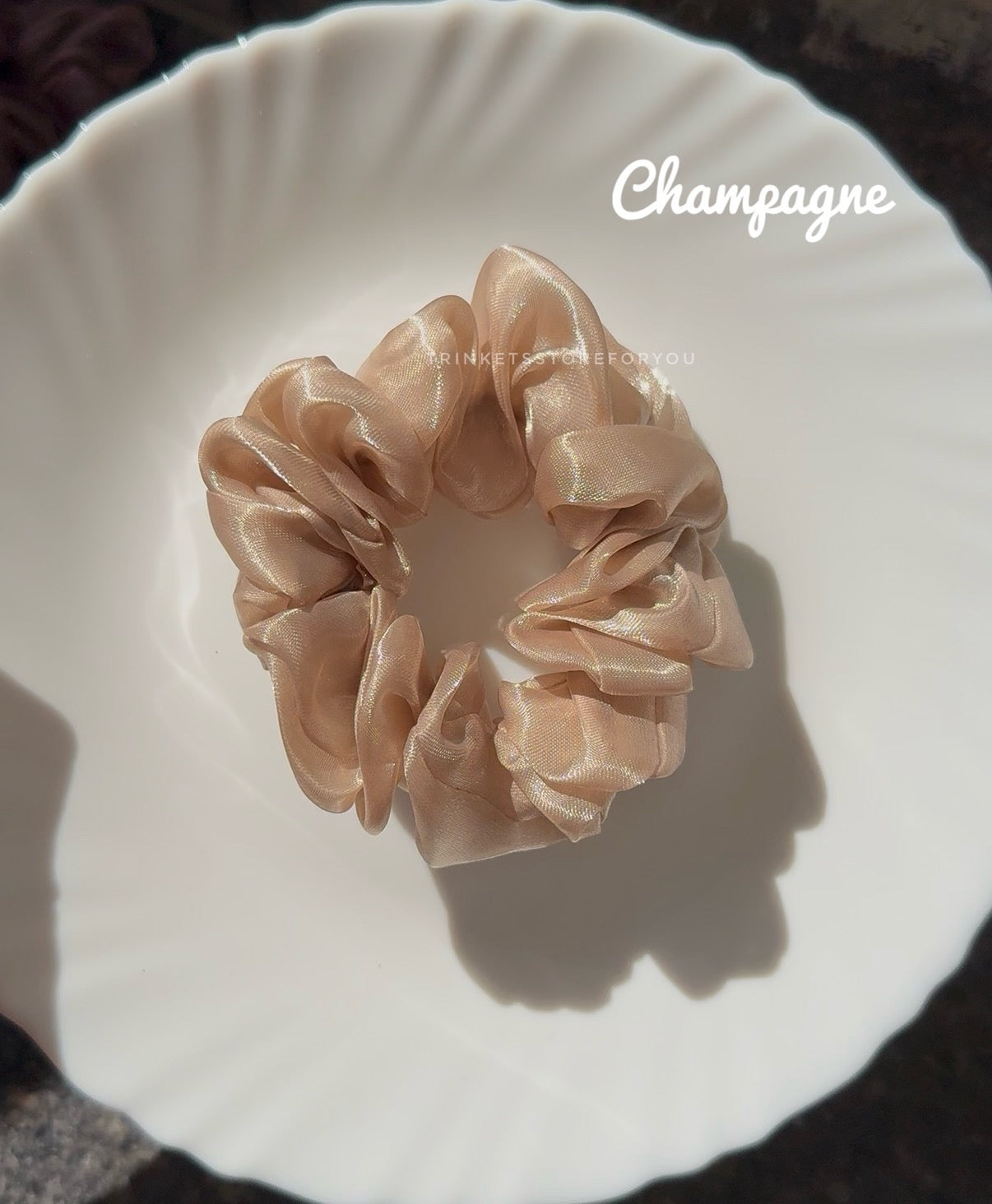 Champagne Scrunchie