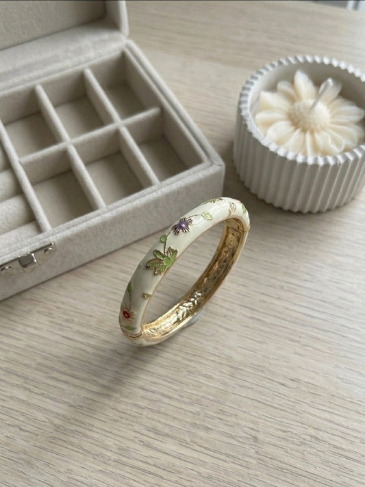 Ivory Enamel Bangle