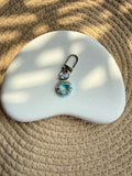 Blue Donut Bag Charm