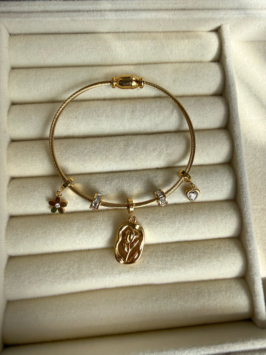 Petal Charm Bracelet