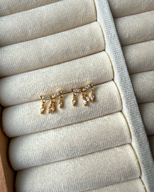 Rain Fringe Ball Back Studs
