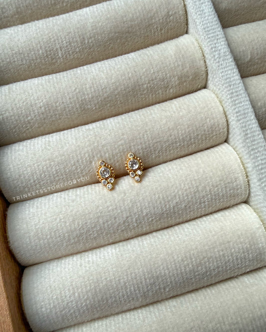 Royal Marquise Ball Back Studs
